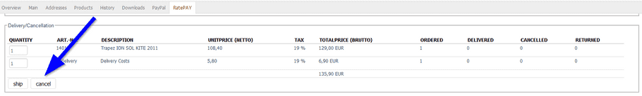 manage ratepay orders3