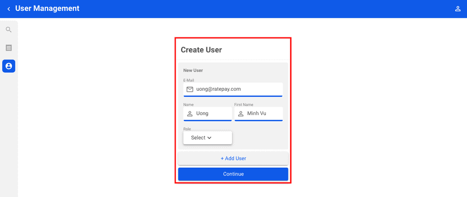user create2